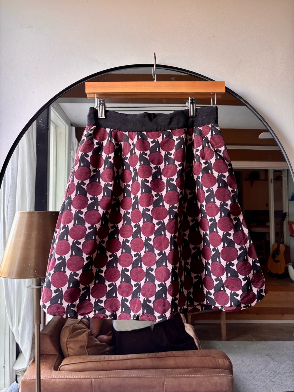 ORLA KIELY | spot the dog grosgrain A line skirt | size 6